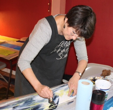 Suzie Beringer working