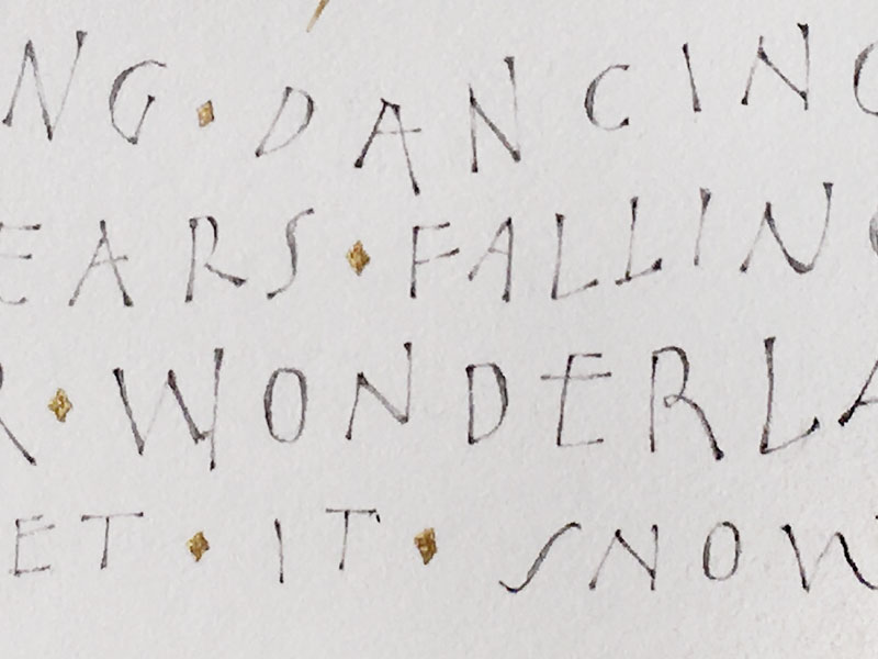 Pressurized Roman Capital Letters Workshop sample by Suzie Beringer